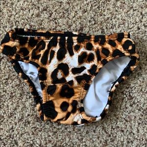 Leopard speedo/bikini bottom